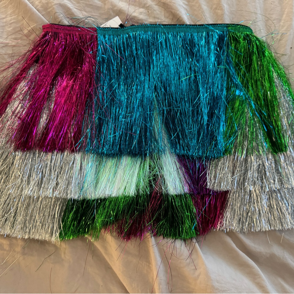 NWT NASTY GAL MULTI FRINGE SKIRT